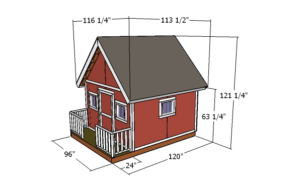 Playhouse Building Plans - overall dimensions