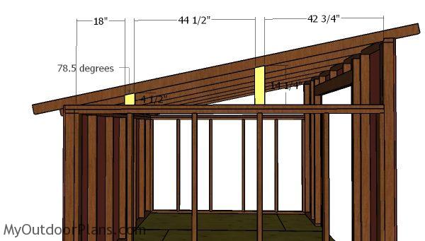 10x12 Lean to Shed Roof Plans MyOutdoorPlans Free 