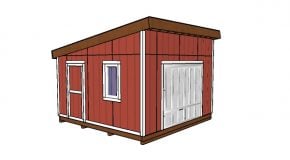 14×14 Lean to Shed Plans