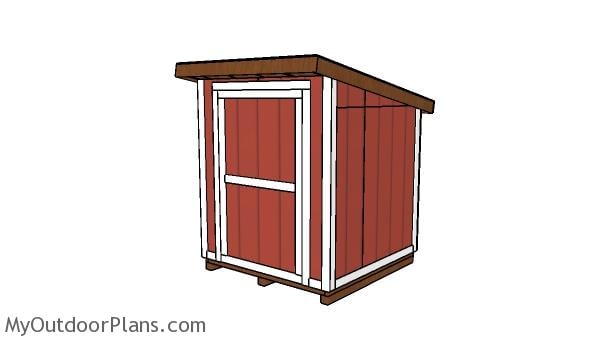 6×6 Lean to Shed Plans
