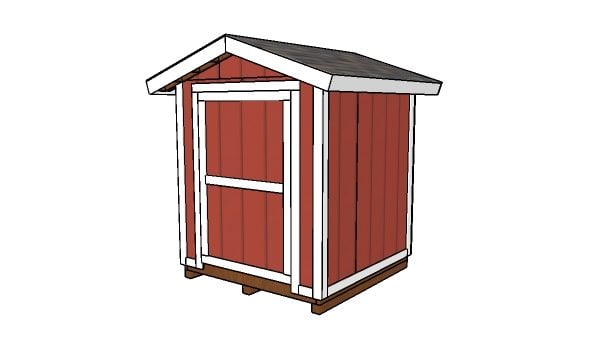 6x6 Garden Shed Plans MyOutdoorPlans Free Woodworking 