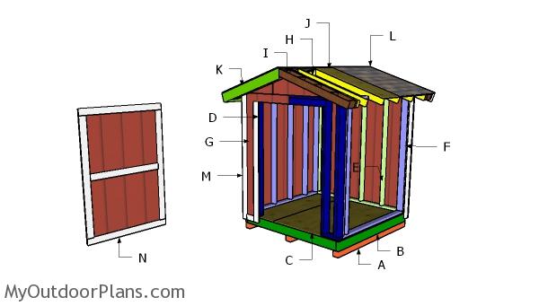 6×6 Gable Shed Roof Plans