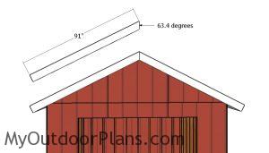 Front and back roof trims