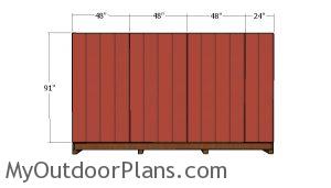 Plain side wall siding panels