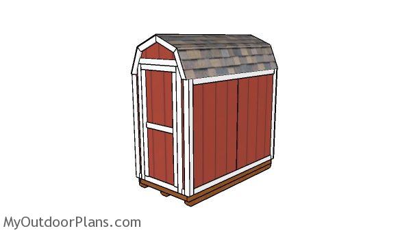 4x8 Barn Shed Plans | MyOutdoorPlans | Free Woodworking ...
