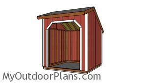 8x8 Loafing shed plans