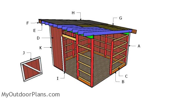 12x12 One Horse Barn Plans MyOutdoorPlans Free 