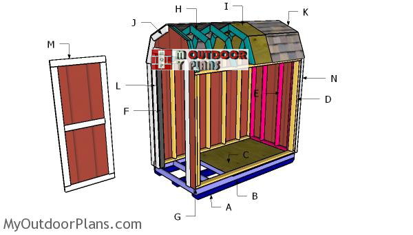 Building-a-4x8-barn-shed