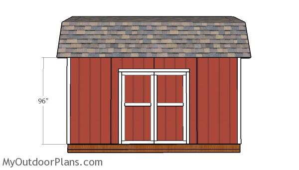 10×16 Barn Shed Doors Plans