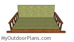 Swing Bed Plans - front view