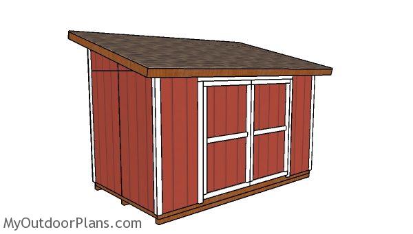 8x14 Lean to Shed Plans | MyOutdoorPlans | Free 