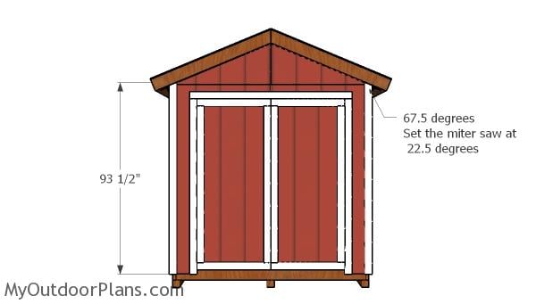 8×14 Shed Doors Plans