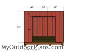 Side wall with doors siding