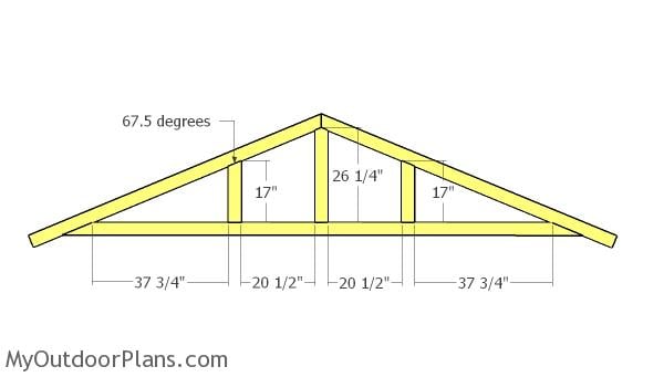 12' x 12' wooden storage saltbox style shed plans