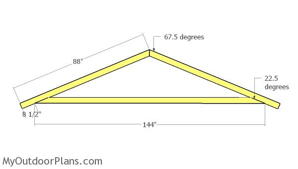 12x12 Shed with Porch Roof Plans | MyOutdoorPlans | Free 