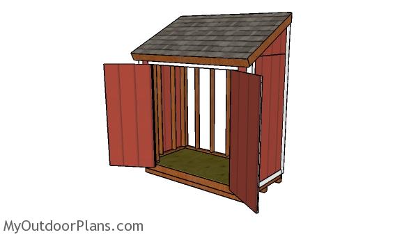 5x10 Lean to Shed Roof Plans | MyOutdoorPlans | Free ...
