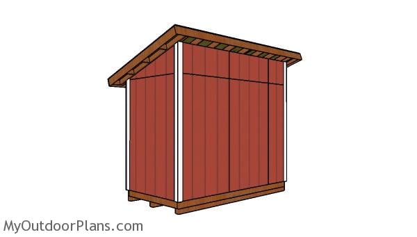5x10 Lean to Shed Plans | MyOutdoorPlans | Free 