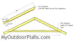 Large shed trusses