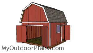 14x14 Barn Shed Plans