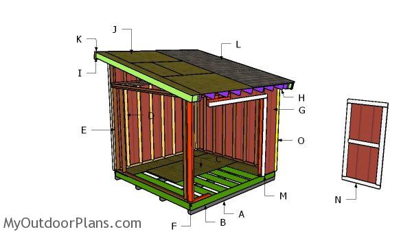 10x10 Lean to Roof Plans | MyOutdoorPlans | Free 