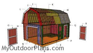 Building a 14x20 gambrel shed