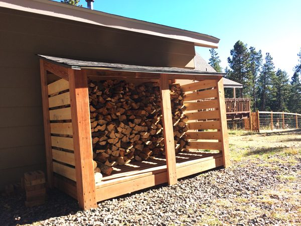 DIY Simple Firewood Storage Shed MyOutdoorPlans Free 