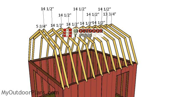 Fitting-the-trusses---12x14-shed