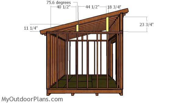 10x14 lean to shed roof plans myoutdoorplans free