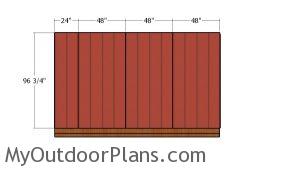 Side wall siding panels