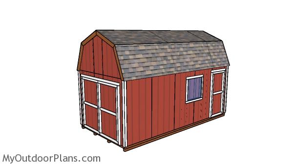 10×20 Gambrel Shed Plans