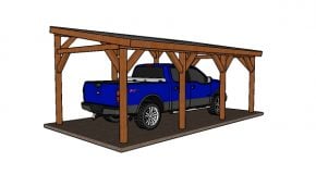 12×24 Do It Yourself Lean to Carport Plans
