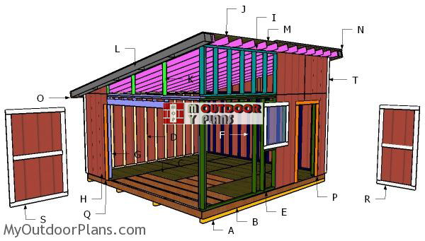 Building-a-16x16-lean-to-shed