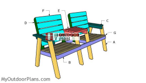 Building-a-modern-double-chair-bench