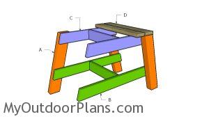 Building a modern outdoor side table