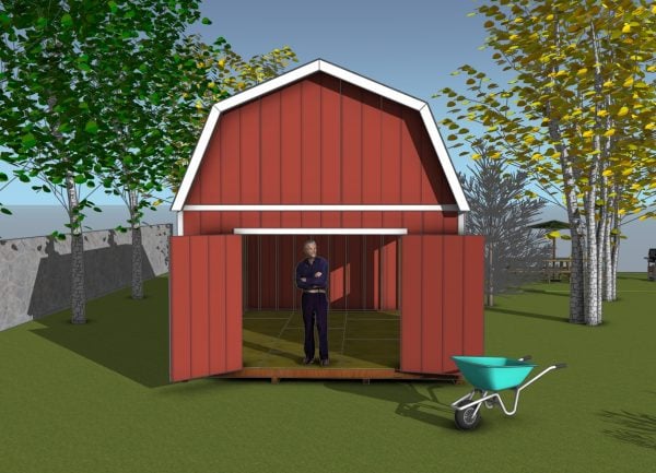14x20 Barn Shed Plans