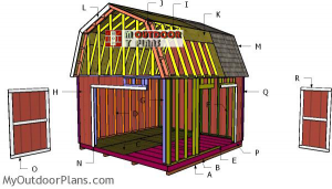 Building-a-14x14-gambrel-shed
