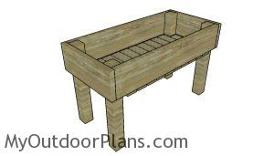 Easy elevated planter box plans