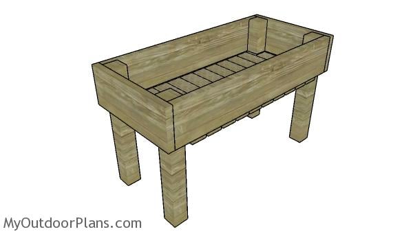 Easy Elevated Planter Box Plans