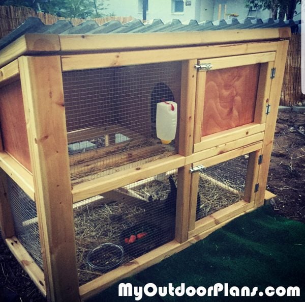 diy small rabbit hutch myoutdoorplans free woodworking