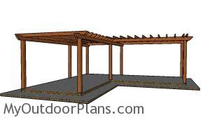 L shaped Pergola Plans Free