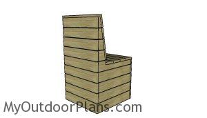 Modern Outdoor Chair Plans - Back view