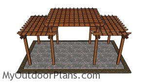 Tiered Pergola Plans - top view