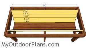 Fitting the planter slats