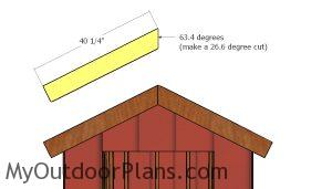 Front and back roof trims