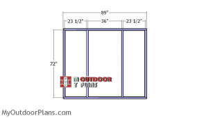 Front-and-back-wall-frame