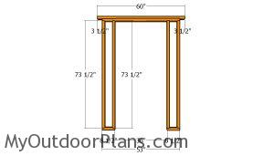 Front wall frame