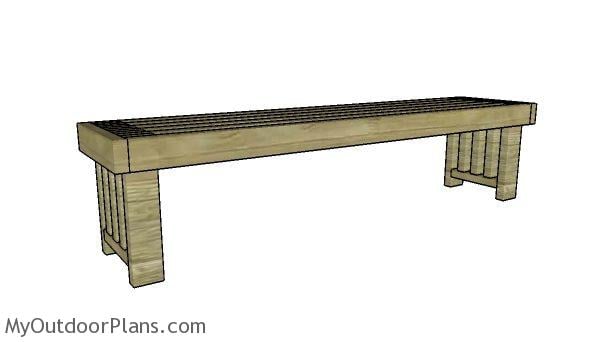 Simple 2x4 Bench Plans | MyOutdoorPlans | Free Woodworking 