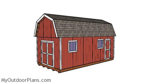 12x24 Gambrel Shed Plans Myoutdoorplans Free Woodworking Plans And Projects Diy Shed Wooden Playhouse Pergola Bbq
