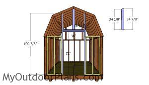 Assembling the front wall frame