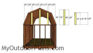 Back wall gambrel supports